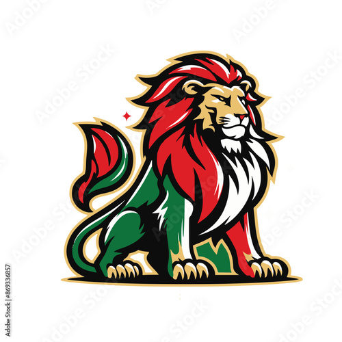 Wallpaper Mural King mascot Hand drawn lion logo illustration Torontodigital.ca