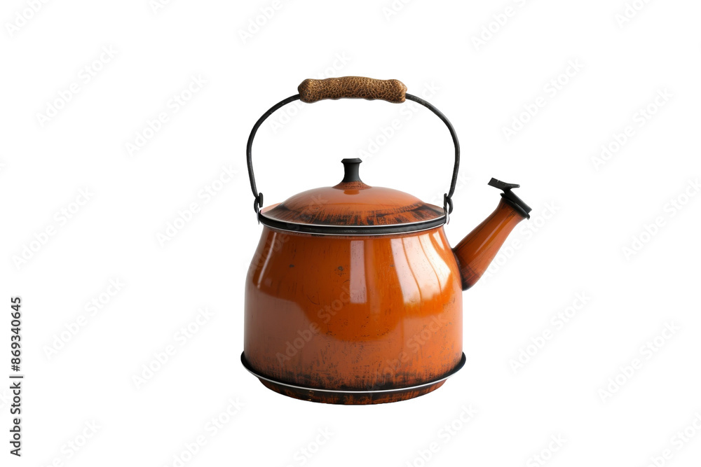 Glass Kettle with Water Boiling Isolated on Transparent Background Glass Kettle with Water Boiling Isolated on Transparent Background