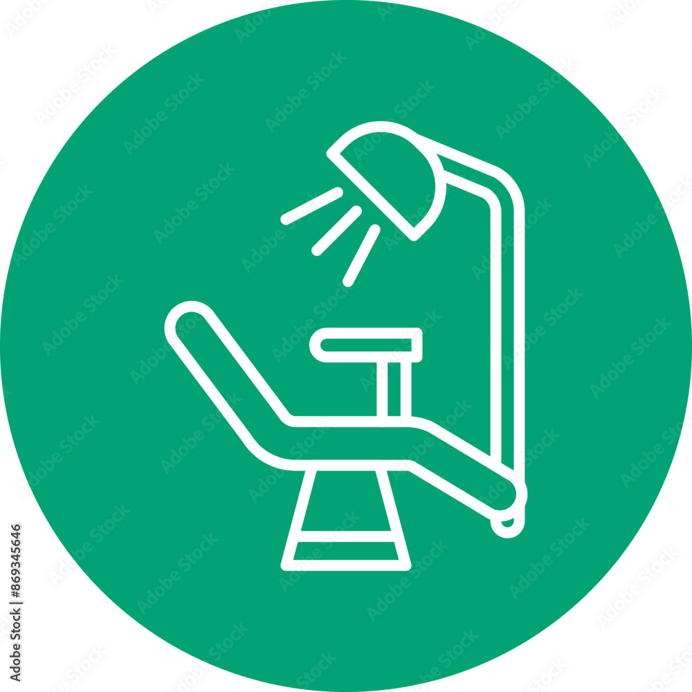 Chair line circle icon Chair line circle icon
