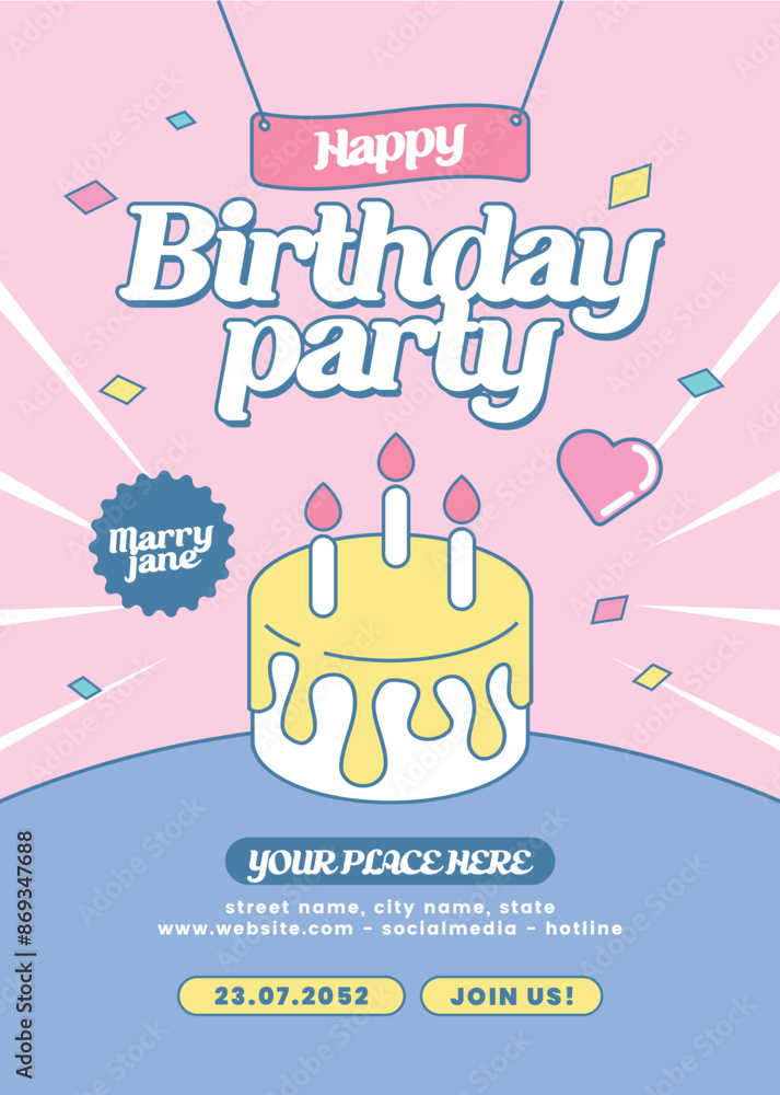 Birthday Party Flyer Birthday Party Flyer