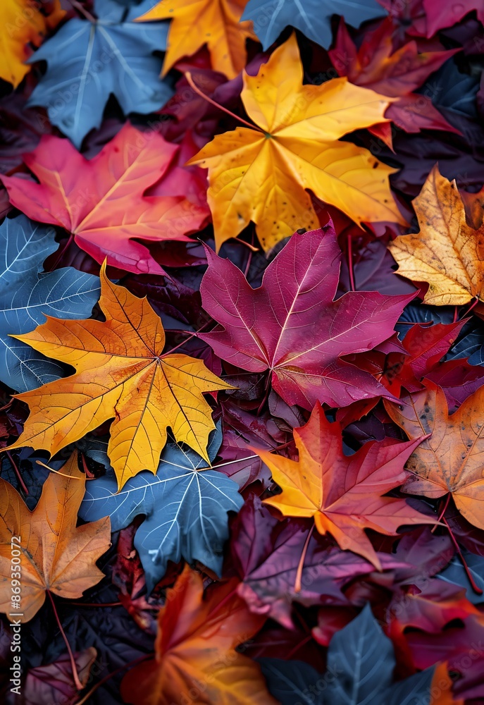 Autumn leaves lying on the floor Autumn leaves lying on the floor