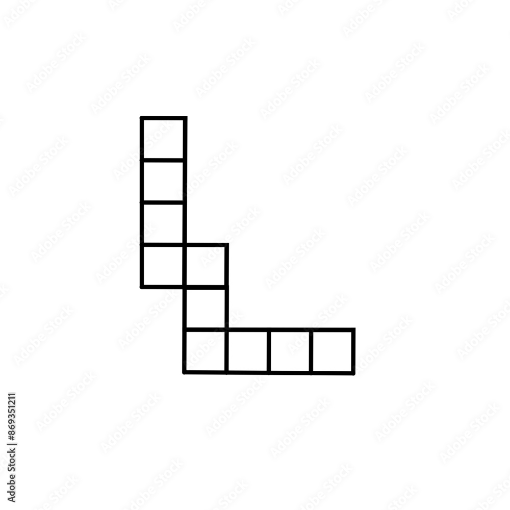 Crossword puzzle vector illustration Crossword puzzle vector illustration