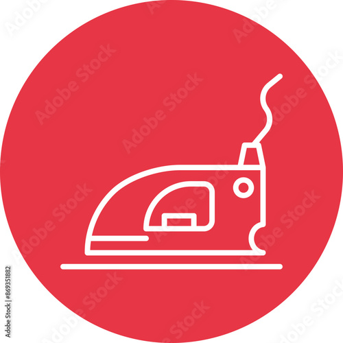 Iron line circle icon