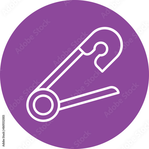SafetyPin line circle icon