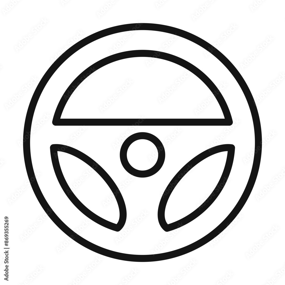Car Steering Wheel icon mark in filled style Car Steering Wheel icon mark in filled style