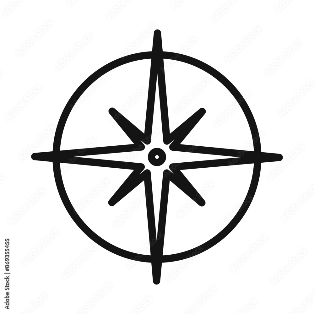 compass navigation icon mark in filled style compass navigation icon mark in filled style