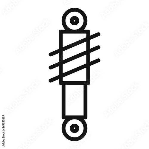 damper icon mark in filled style