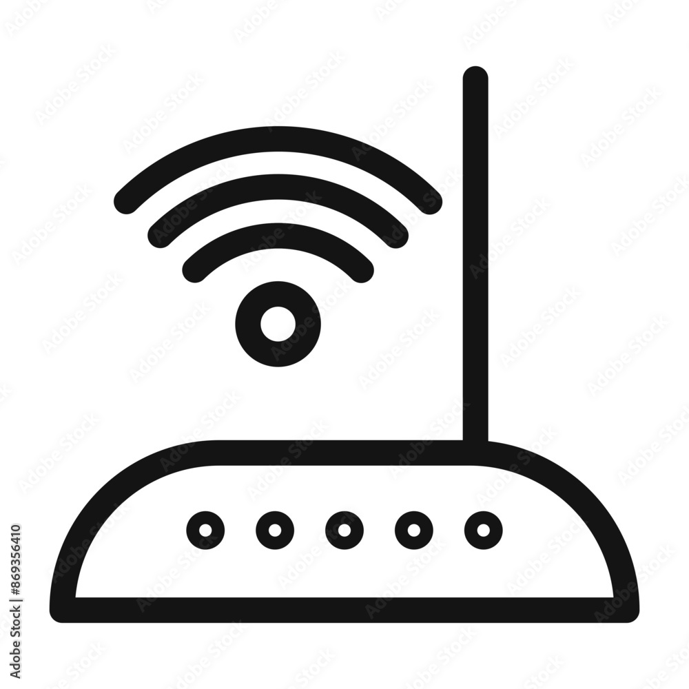 internet router icon mark in filled style internet router icon mark in filled style