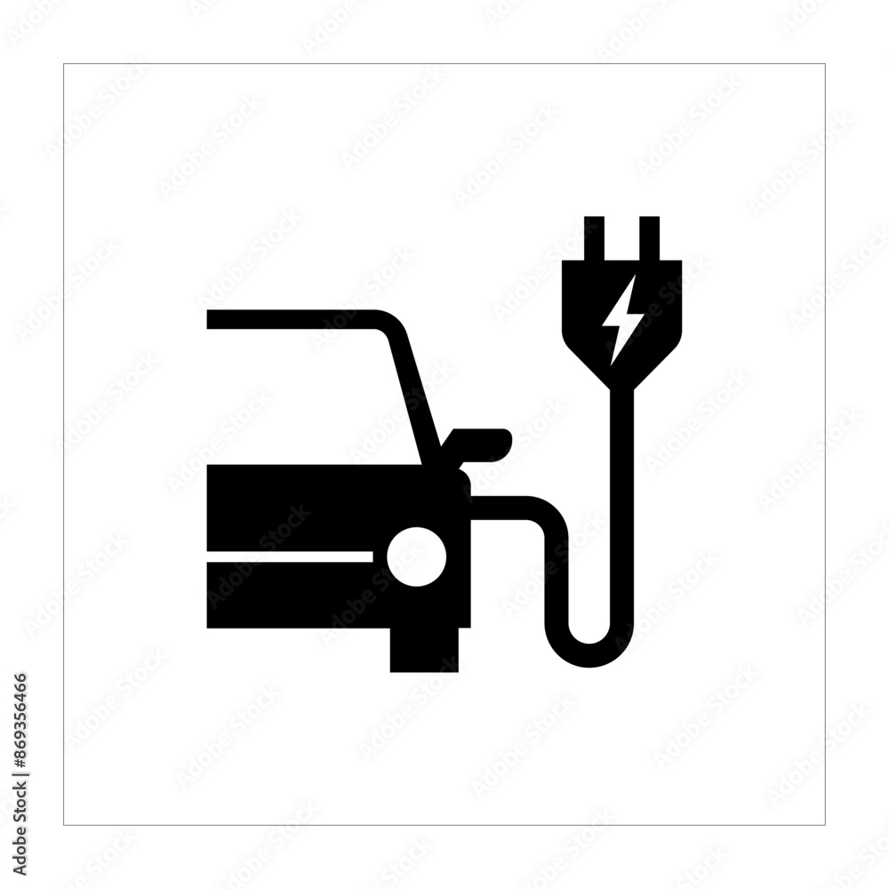 Electric Vehicle charging icon. Eco-Friendly car icon vector. EV car pictogram. EV car hybrid vehicles charging plug icon. Electric Vehicle charging icon. Eco-Friendly car icon vector. EV car pictogram. EV car hybrid vehicles charging plug icon.