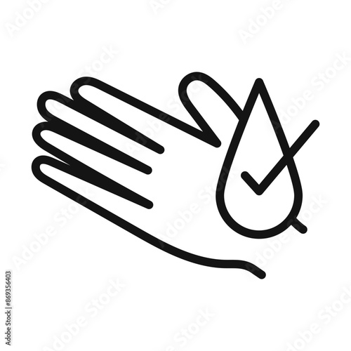 hypoallergenic icon mark in filled style