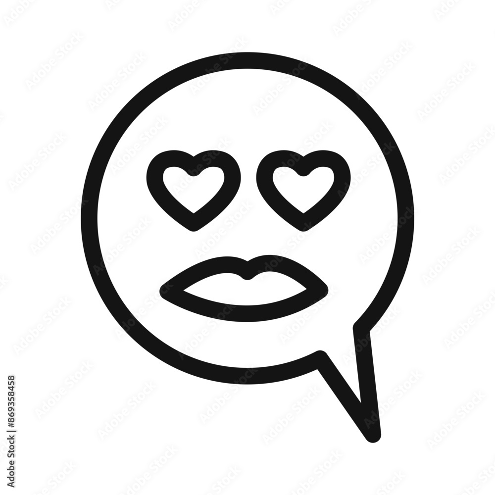 Lady Love Smiley Message icon mark in filled style Lady Love Smiley Message icon mark in filled style
