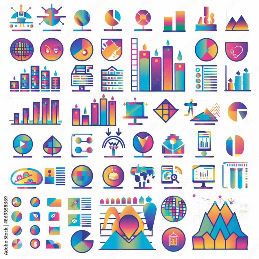 set of icons set of icons