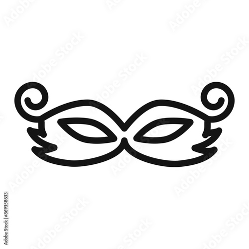 Mask icon mark in filled style