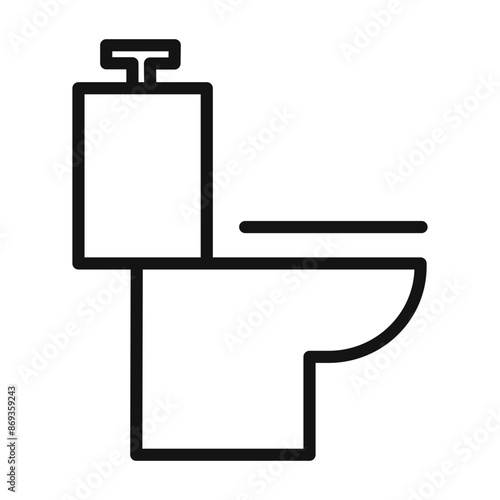 restroom toilet icon mark in filled style