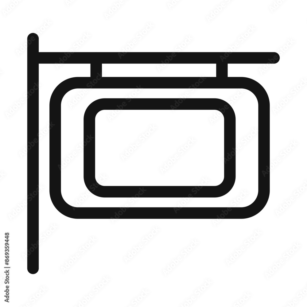 sign board icon mark in filled style sign board icon mark in filled style