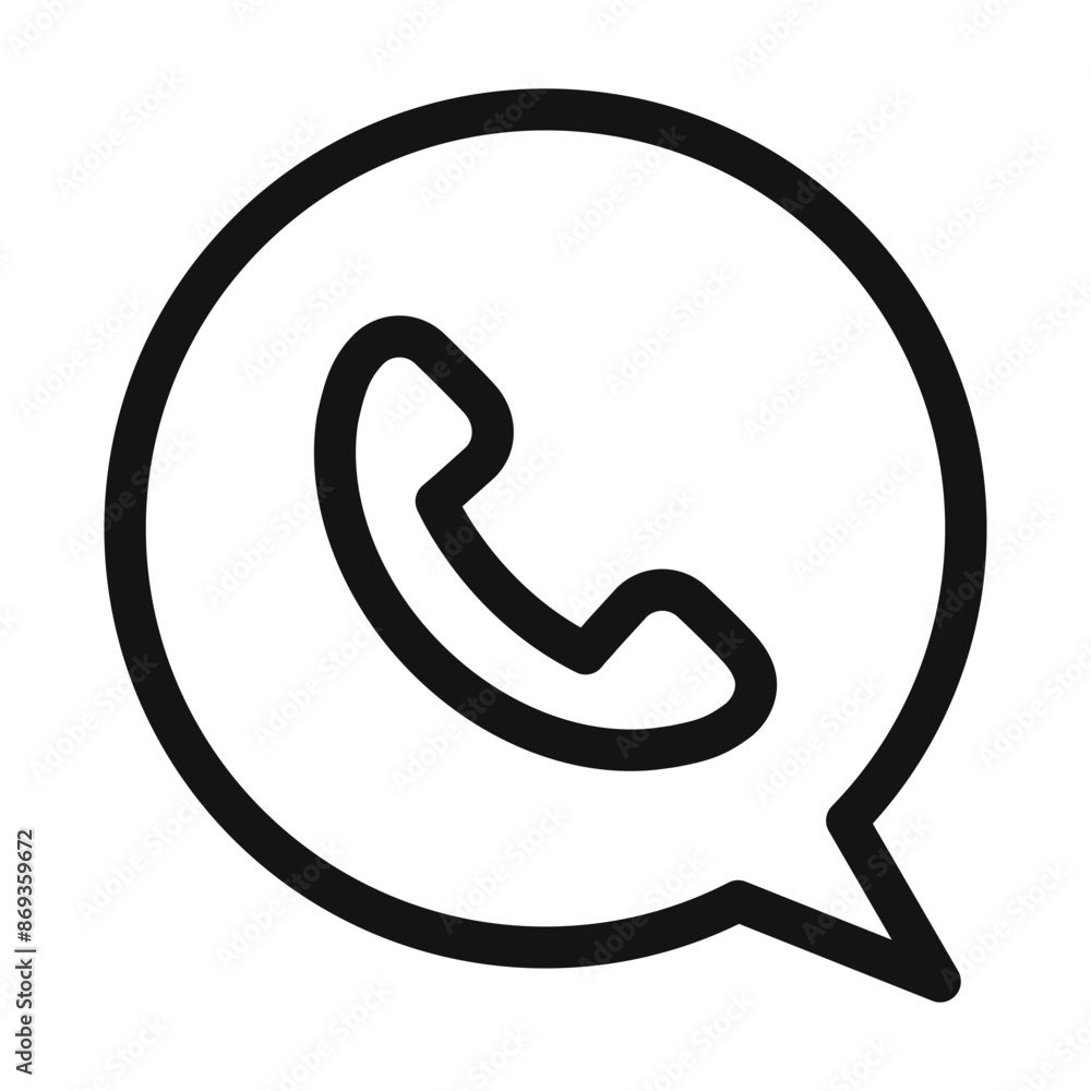 Telephone phone call icon mark in filled style Telephone phone call icon mark in filled style