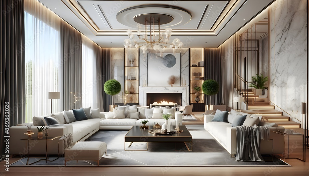 Fototapeta premium modern living room