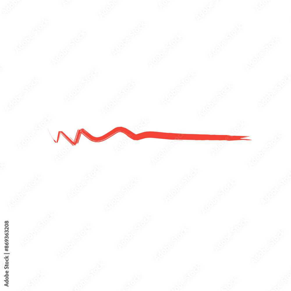 Red grunge underline Red grunge underline