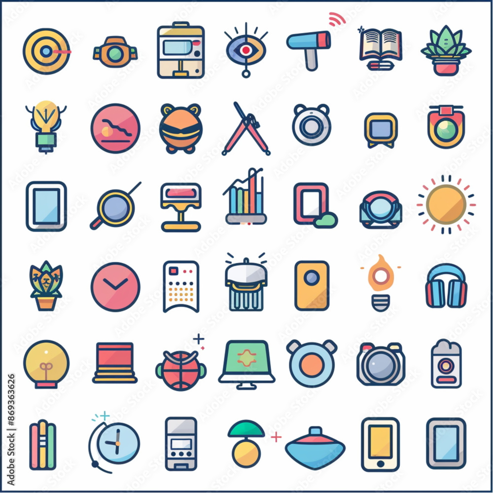 icons for web and mobile applications icons for web and mobile applications