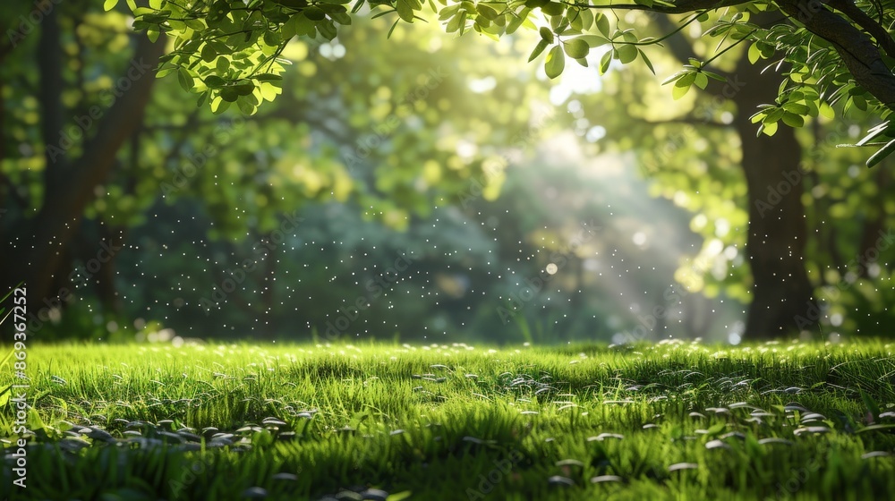 Serenity in Sustainability: Eco-Friendly Background for Elegant Presentations