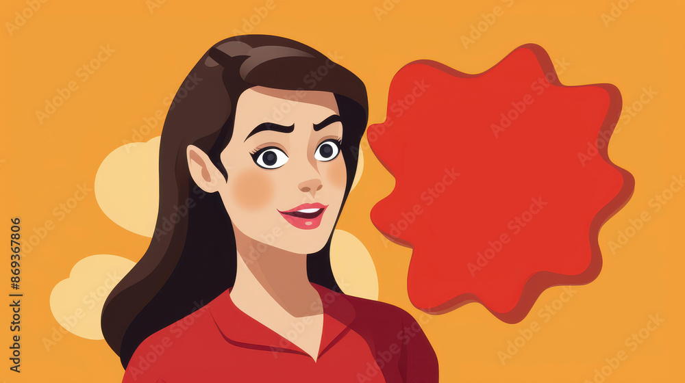 Eyecatching flat design woman with SUPER SALE speech bubble, perfect for advertising special offers. Eyecatching flat design woman with SUPER SALE speech bubble, perfect for advertising special offers.