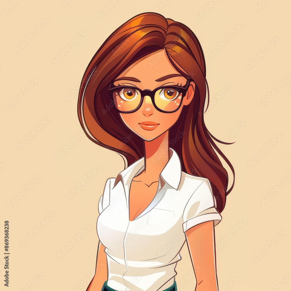 Creative depiction of a female marketing expert as a Japanese anime character. Creative depiction of a female marketing expert as a Japanese anime character.