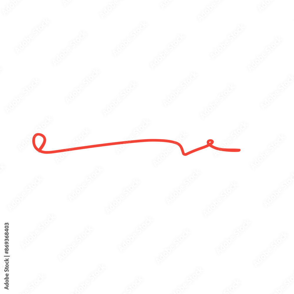 Red pencil stroke Red pencil stroke