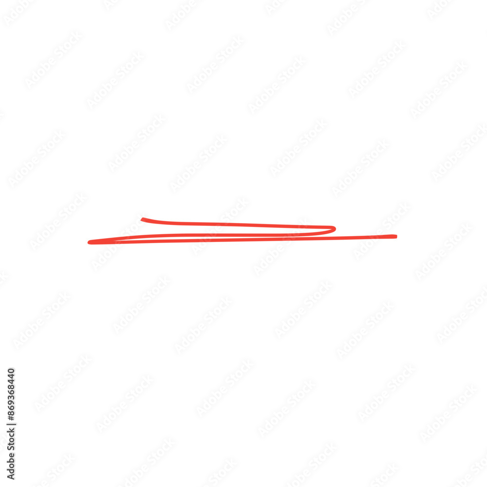 Red pencil stroke Red pencil stroke