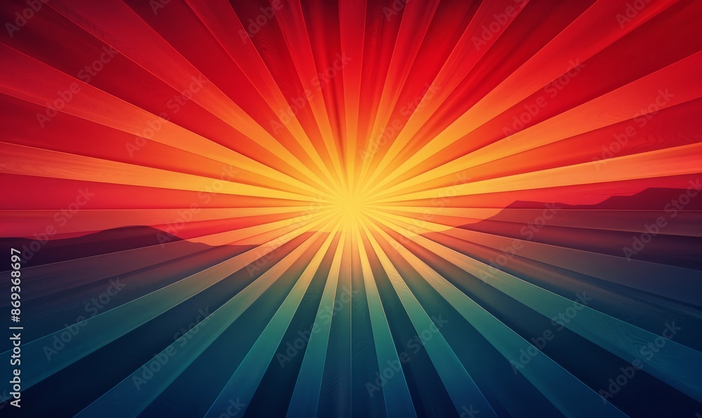 Obraz premium Gradient sun rays background