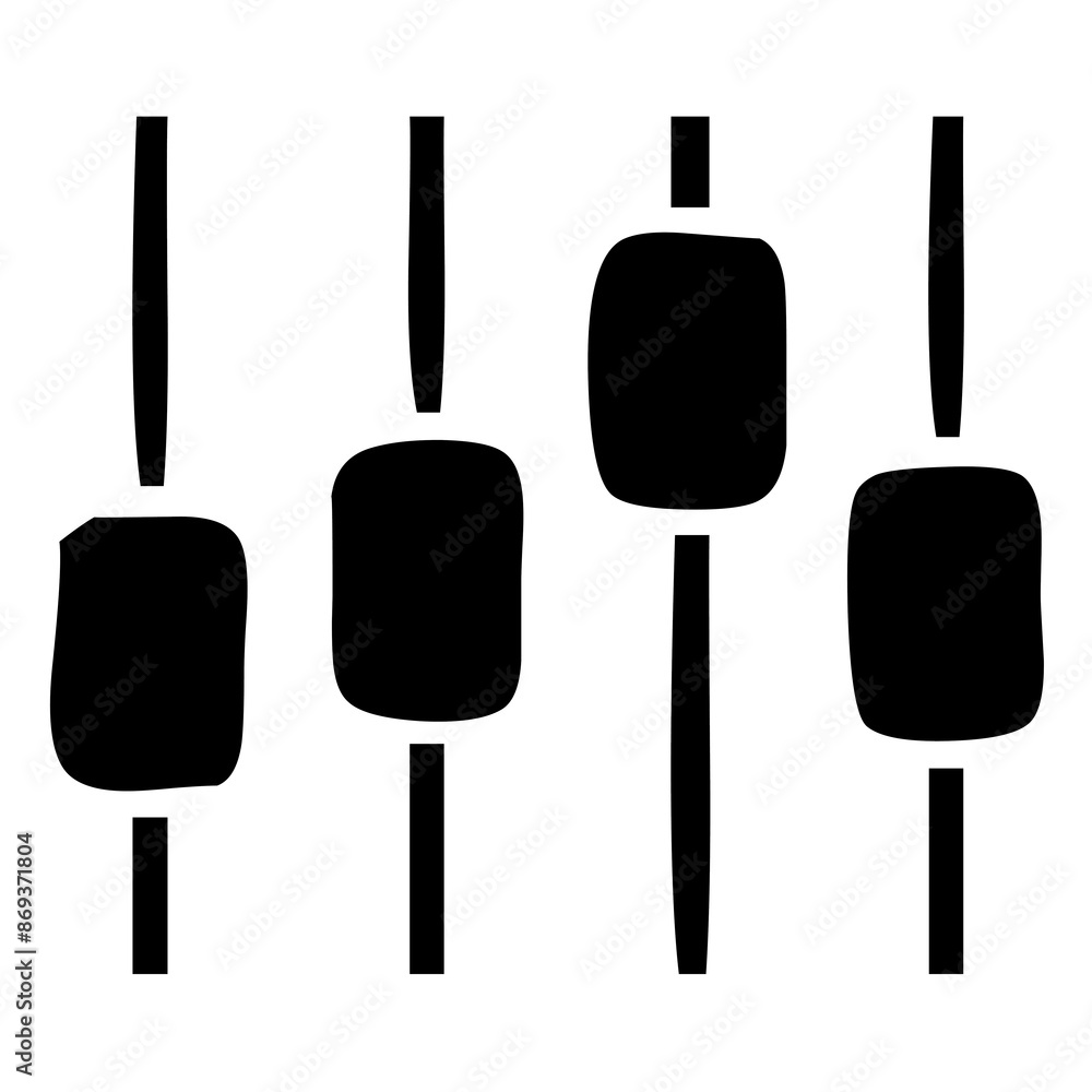 Fototapeta premium dj icon vector banner logo illustration