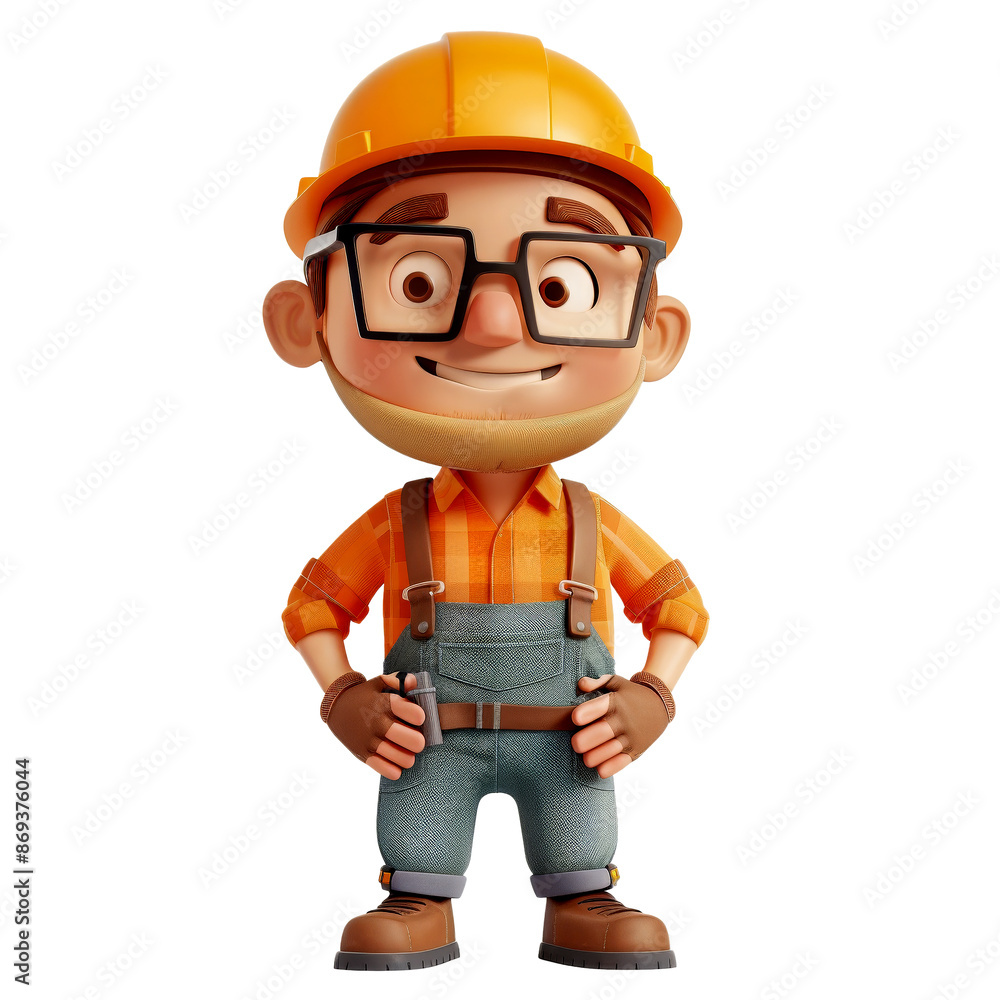 cartoon engineer isolated on white cartoon engineer isolated on white