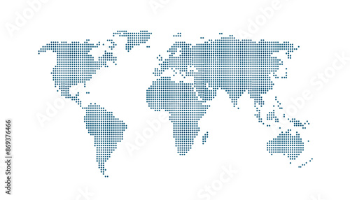 Dotted color world map vector