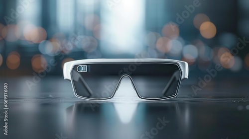 Tapety artystyczne Smart glasses displaying augmented reality information, wearable tech, future vision