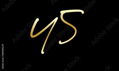  Number Gold Casual Modern Logo