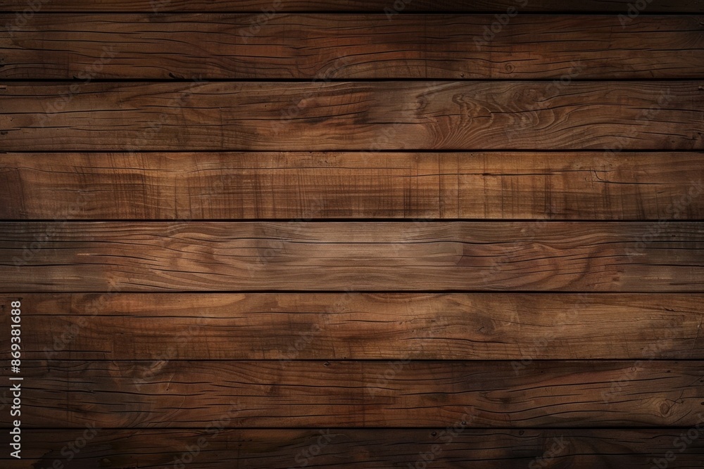 Fototapeta premium Dark Rustic Wood Plank Texture