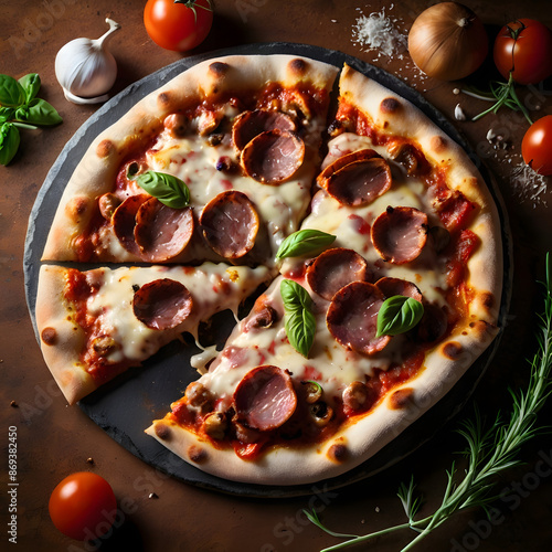 Fresh Tasty Juicy Italian Pizza