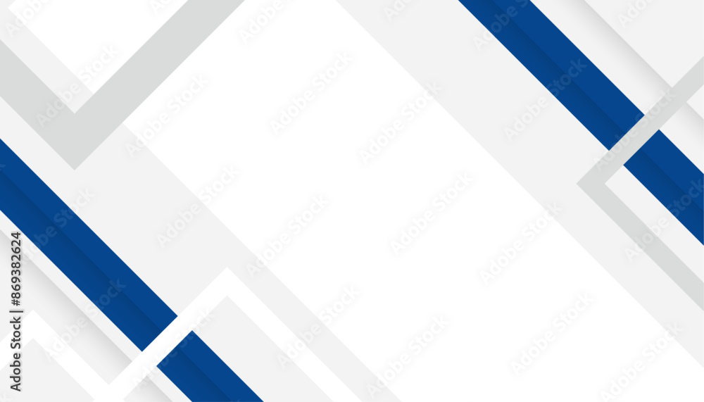 Fototapeta premium Modern abstract geometric blue and white background