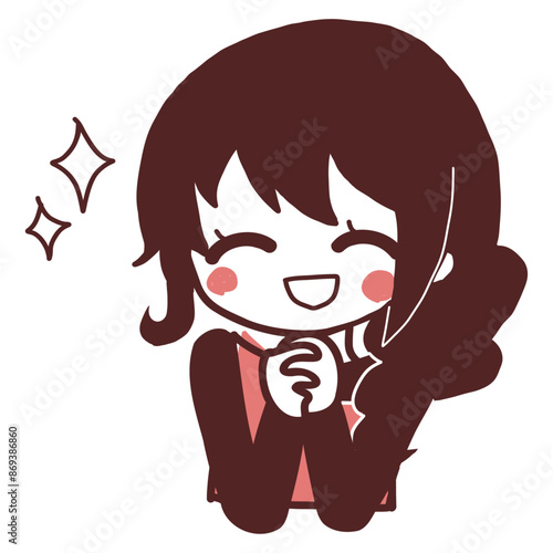主婦手を組む(きらきら)