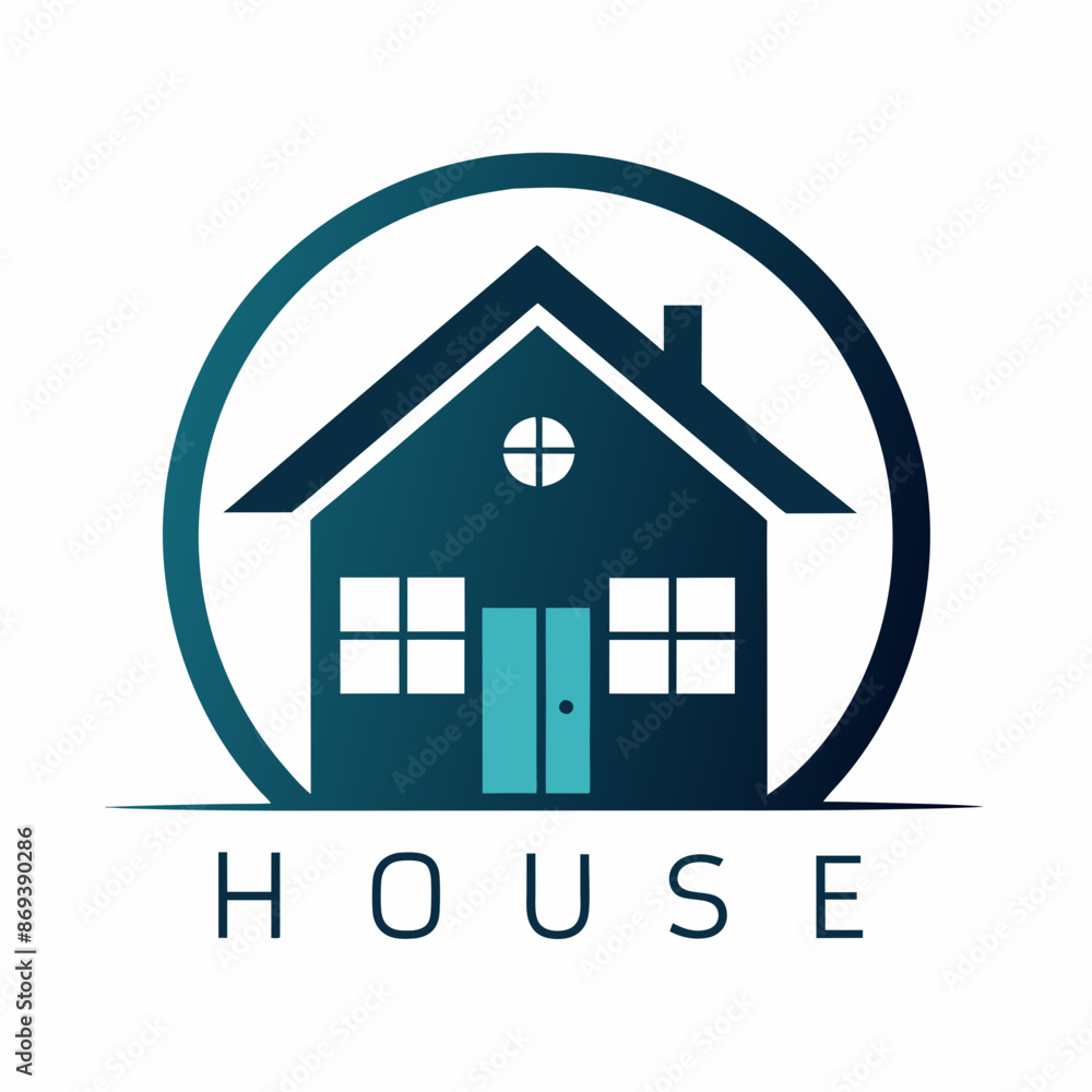 House logo vector art illustration.
House logo vector art illustration.