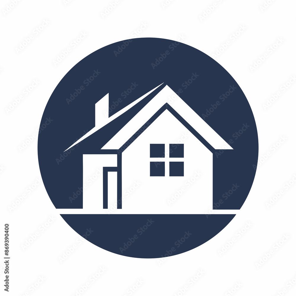 House logo vector art illustration.
House logo vector art illustration.