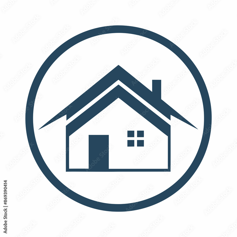 House logo vector art illustration.
House logo vector art illustration.