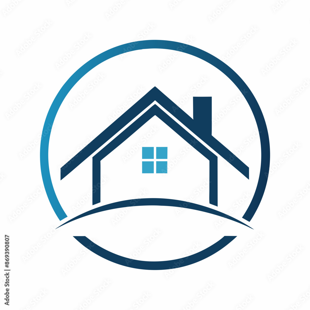 House logo vector art illustration.
House logo vector art illustration.