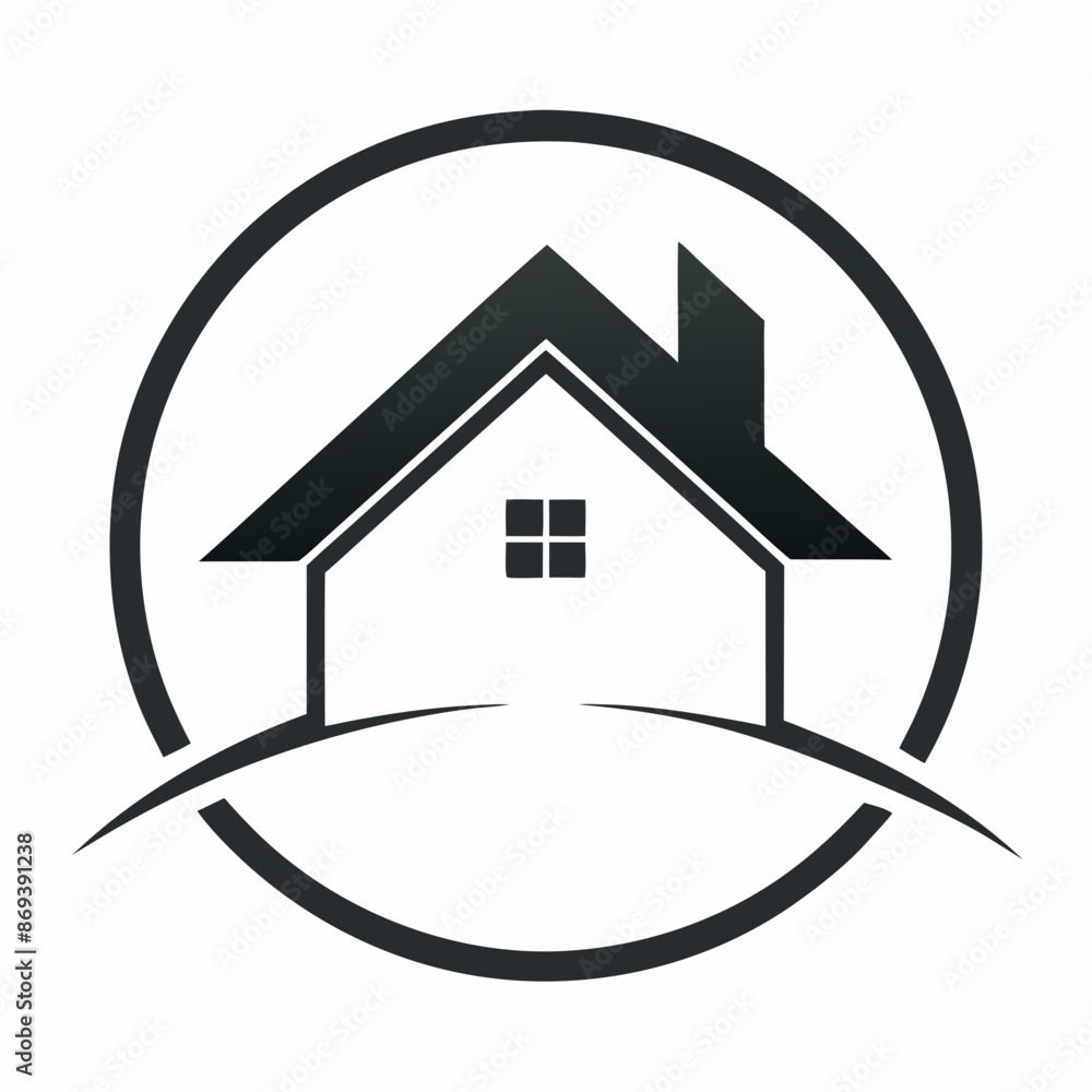 House logo vector art illustration.
House logo vector art illustration.