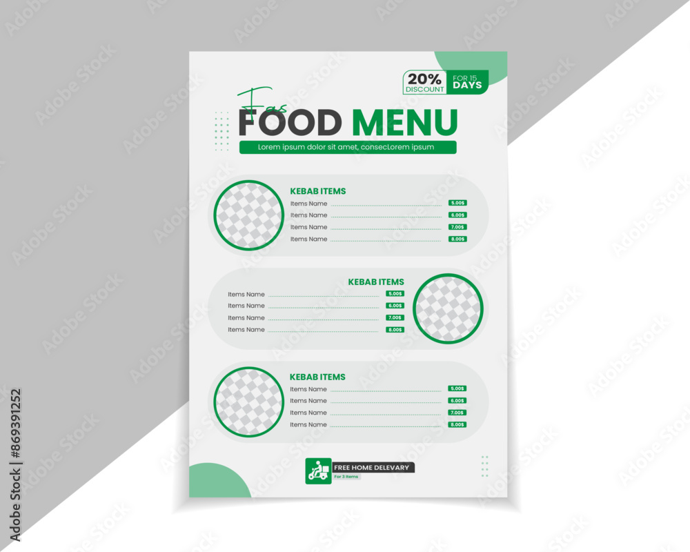 New Luxury Food Menu Design Template For Luxurious Restaurant And Cafe ...