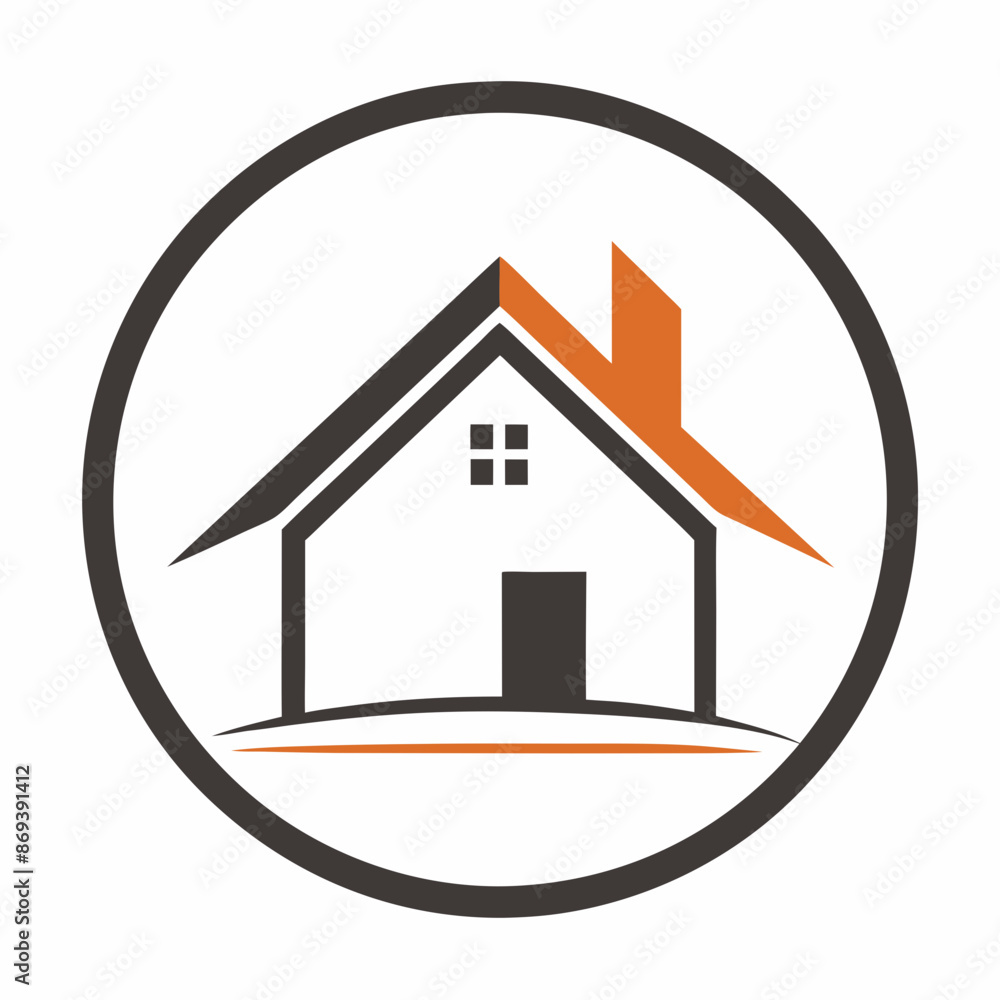 House logo vector art illustration.
House logo vector art illustration.