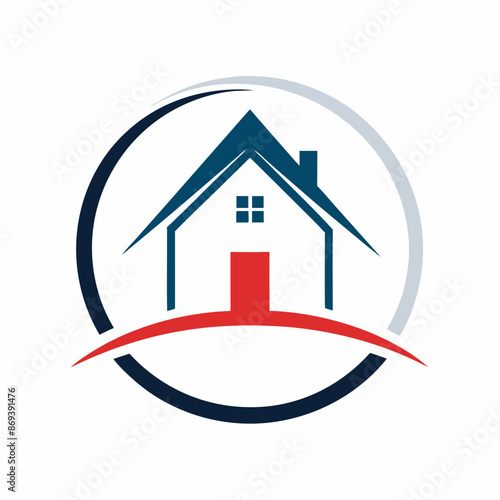       House logo vector art illustration.
