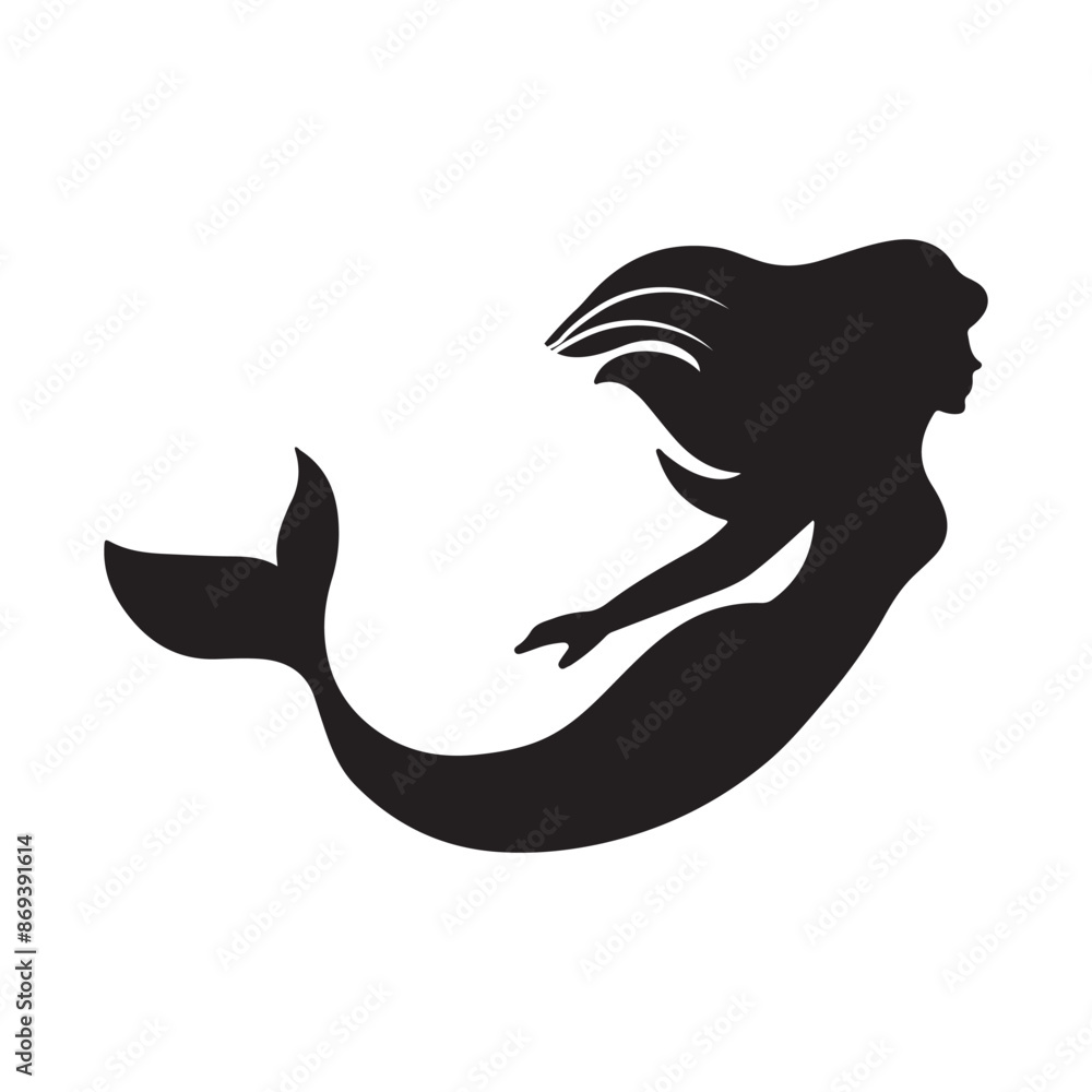 Obraz premium Mermaid logo design