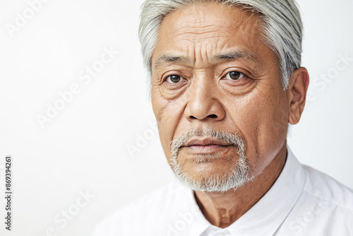 Portrait of an older Asian man