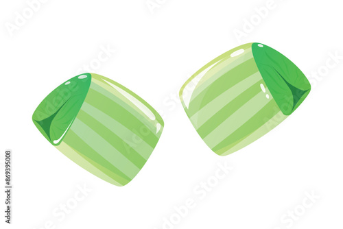 Children's inflatable armbands for learning to swim, vector isolated cartoon illustration.