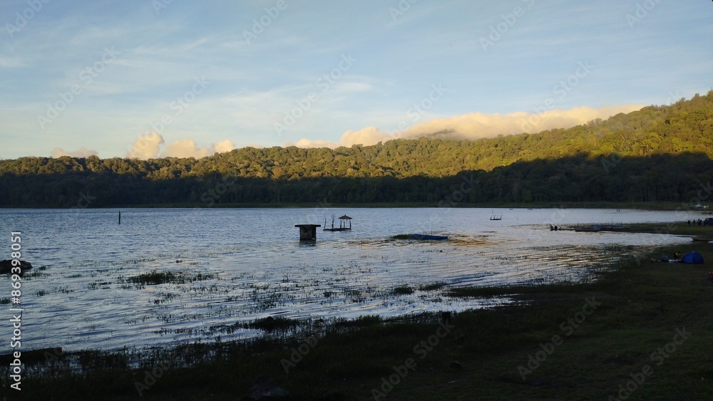 Bali Island : Tamblingan lake in the morning Bali Island : Tamblingan lake in the morning